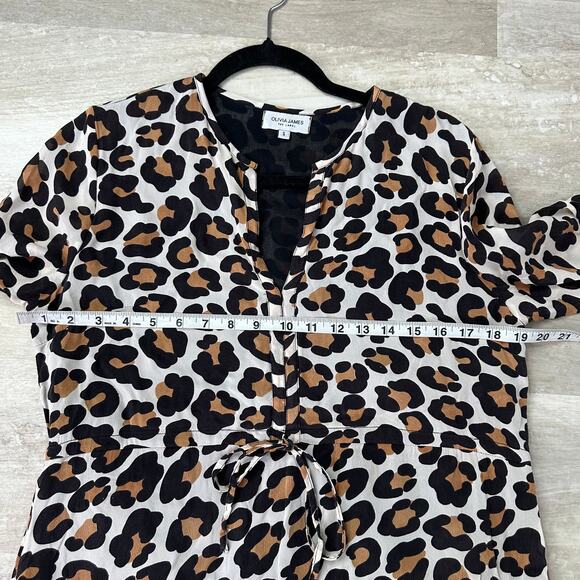 Olivia James the Label Lydia Dress in leopard cheetah animal print - Picture 6 of 9